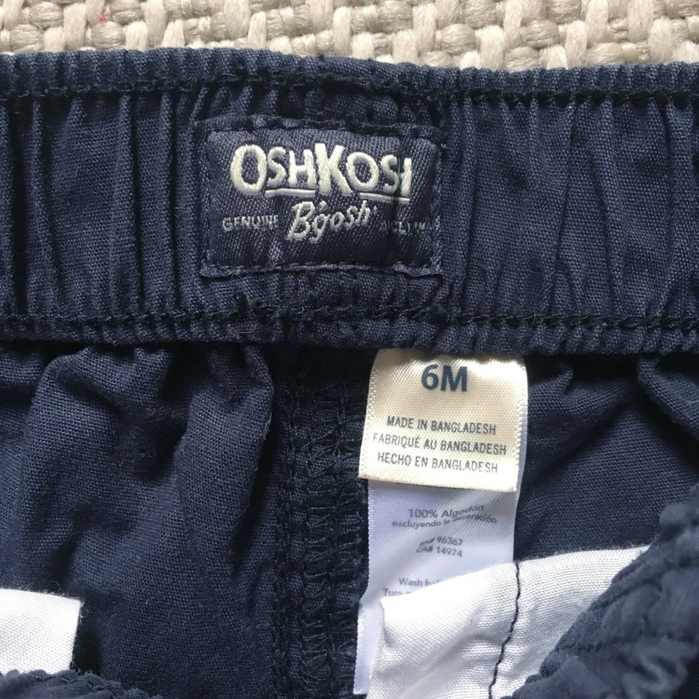 OshKosh convertible navy blue pants 6m
